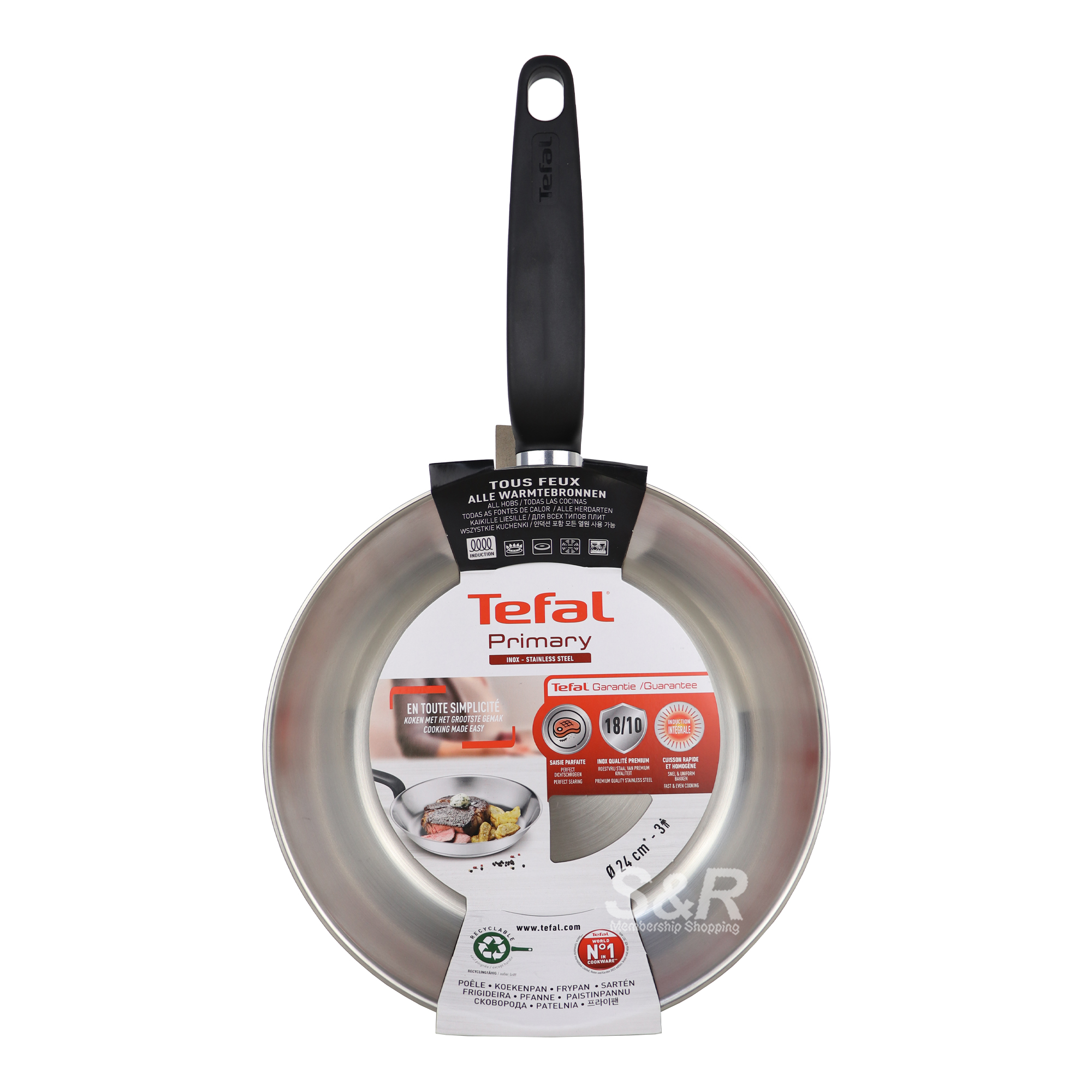 Tefal Primary Stainless Steel Frypan 24cm Tefal Primary Stainless Steel Frypan 24cm